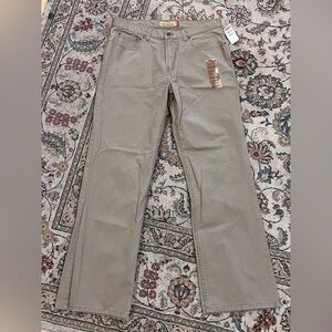 Men's size 34x34- OLD navy bootcut beige pants- new with tags